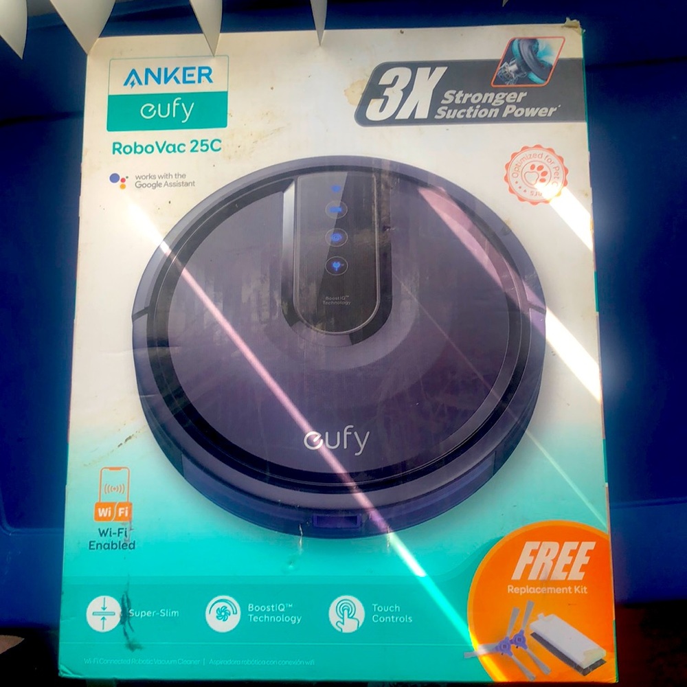 Super-Strong 1500 Pa Suction Power Robo Vac 25C